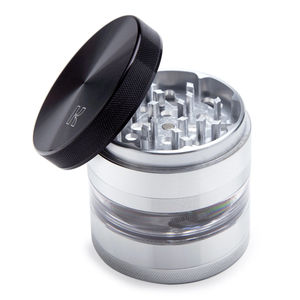 Kannastor 2.5” Jar Body 4-Piece Grinder - Color:Silver