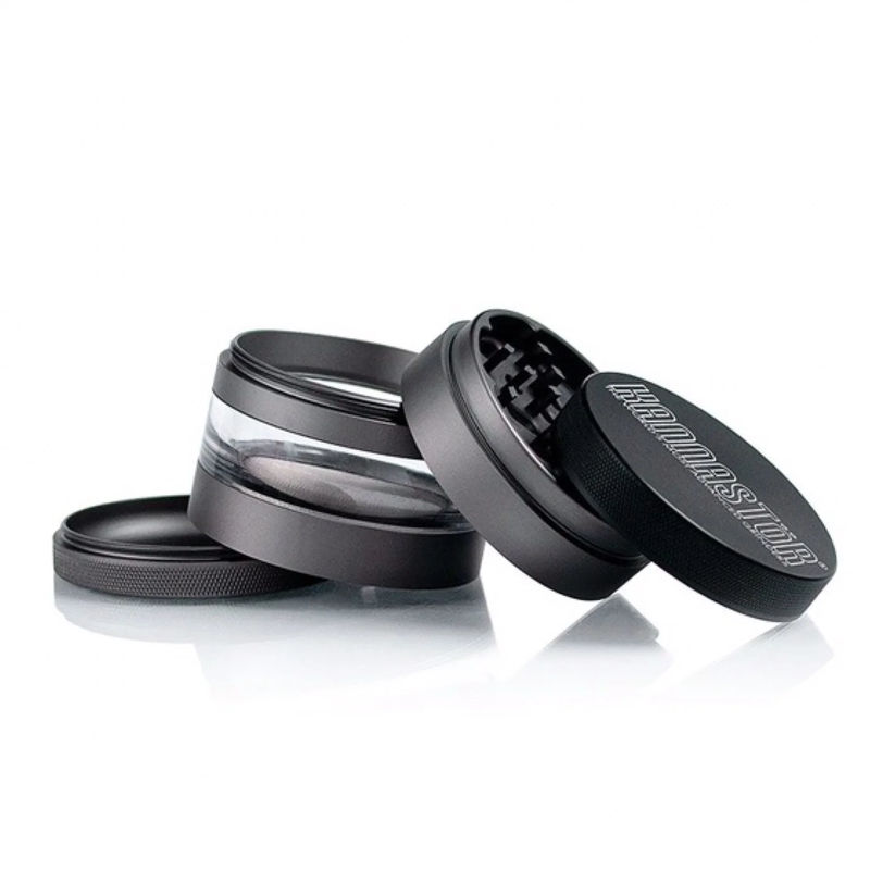 Kannastor 2.5” Jar Body 4-Piece Grinder - Color:Gunmetal