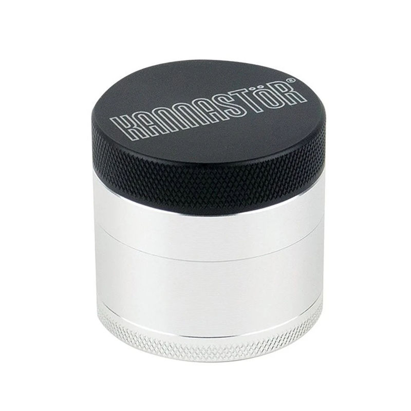 Kannastor 1.5” Solid Body 4-Piece Grinder - Color:Silver