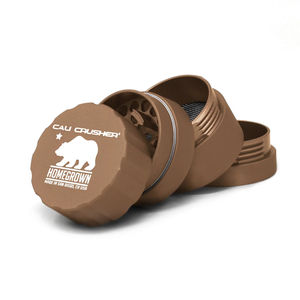 Cali Crusher Homegrown 4-Piece Pocket Grinder - Color:Brown