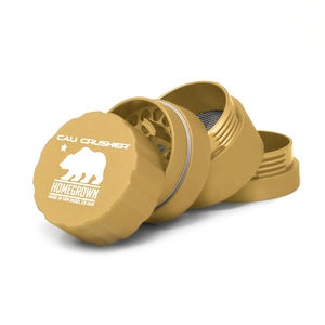 Cali Crusher Homegrown 4-Piece Pocket Grinder - Color:Gold