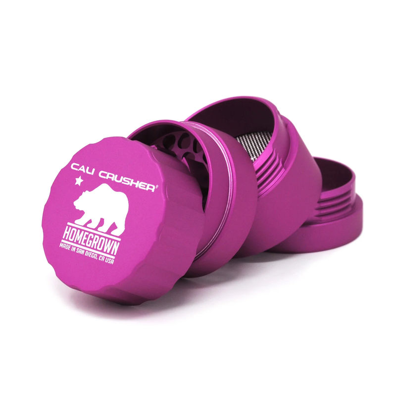 Cali Crusher Homegrown 4-Piece Pocket Grinder - Color:Pink