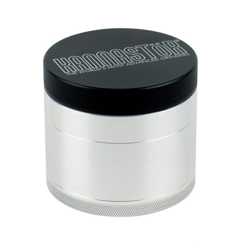 Kannastor 2.5” Solid Body 4-Piece Grinder - Color:Silver