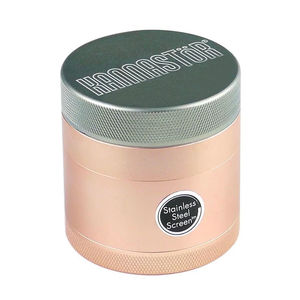 Kannastor 2.5” Solid Body 4-Piece Grinder - Color:Rose Gold