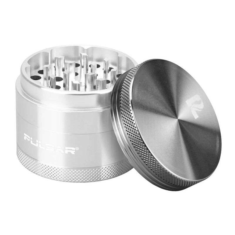 Pulsar 2.5" Hard Top 4-Piece Grinder - Color:Gunmetal
