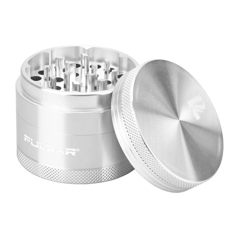 Pulsar 2.5" Hard Top 4-Piece Grinder - Color:Silver