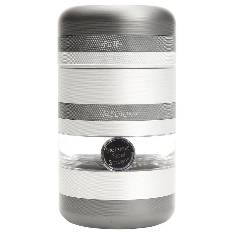 Kannastor GR8TR V2 Jar Body Grinder - Color:Matte Silver
