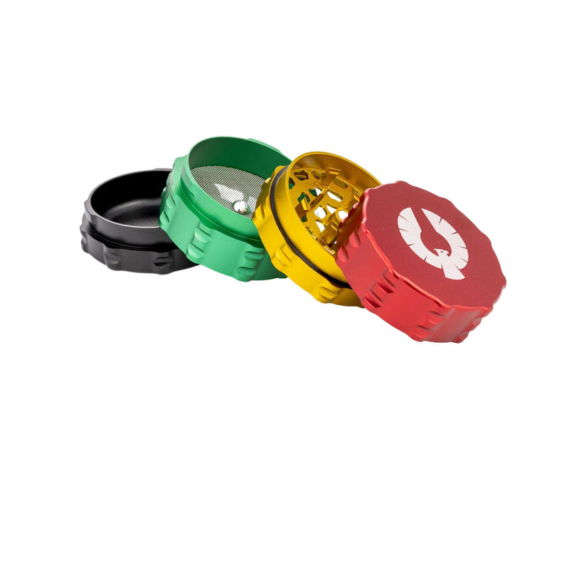 Phoenician Classic 4-Piece Grinders - Size:Medium - Color:Rasta