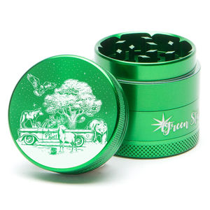 Green Star Novelty Medium 4-Piece Grinder - Style:Truck - Color:Green