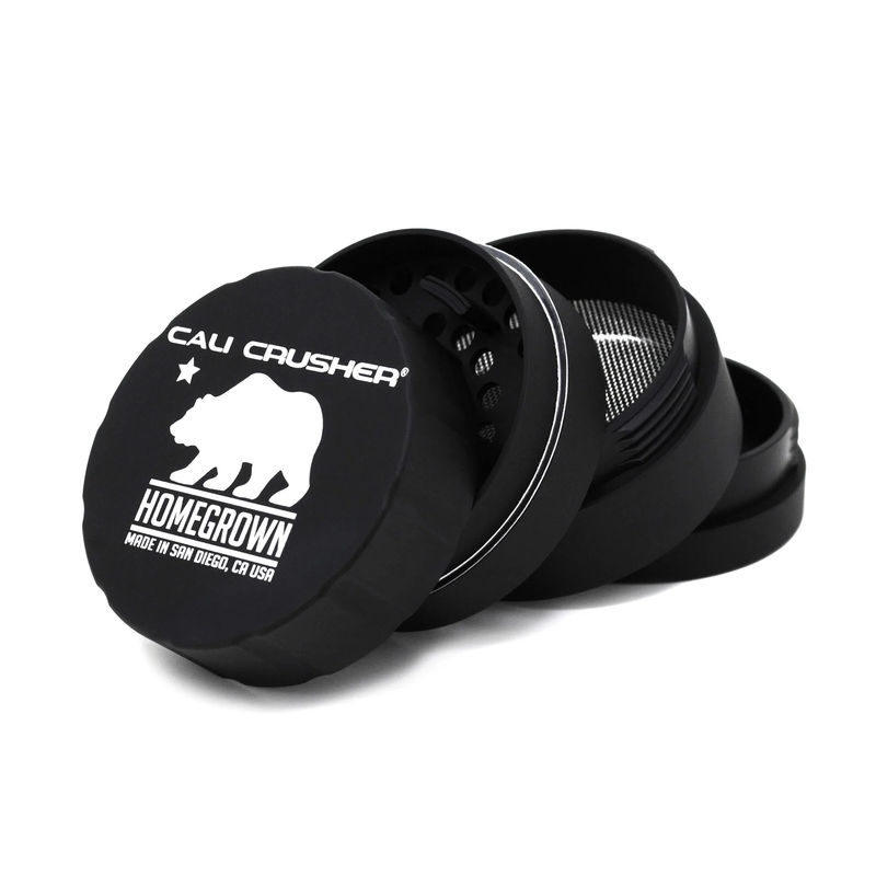 Cali Crusher Homegrown Large 4-Piece Grinder - Color:Black