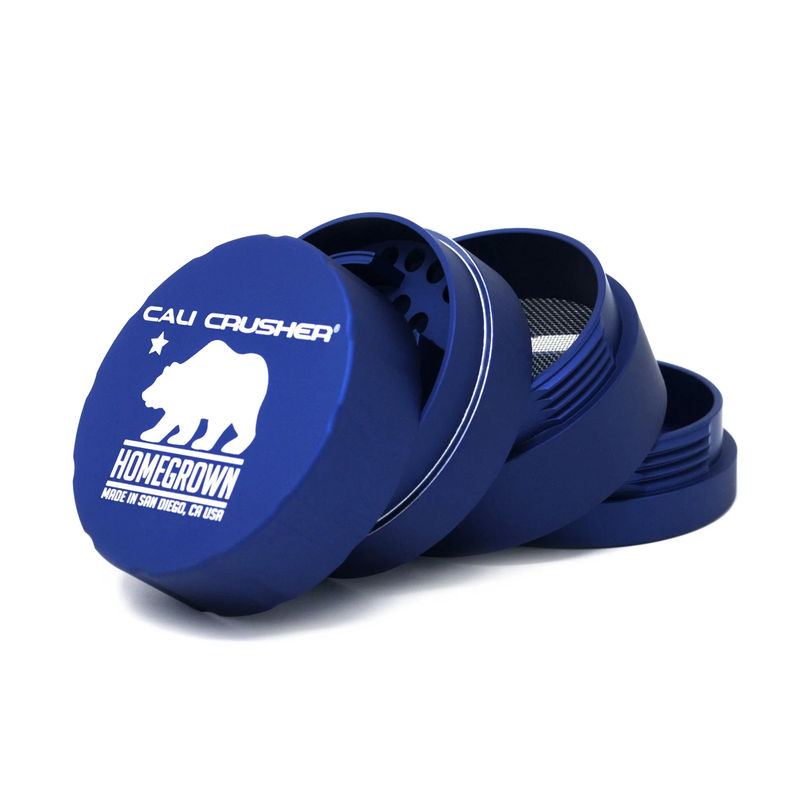 Cali Crusher Homegrown Large 4-Piece Grinder - Color:Blue