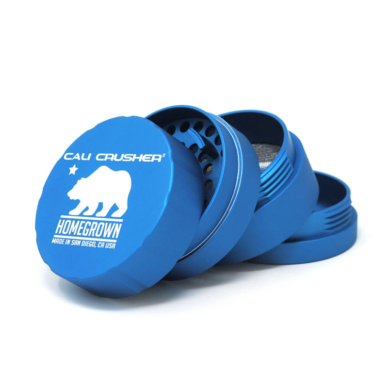 Cali Crusher Homegrown Large 4-Piece Grinder - Color:Aqua