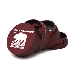 Cali Crusher Homegrown Large 4-Piece Grinder - Color:Red