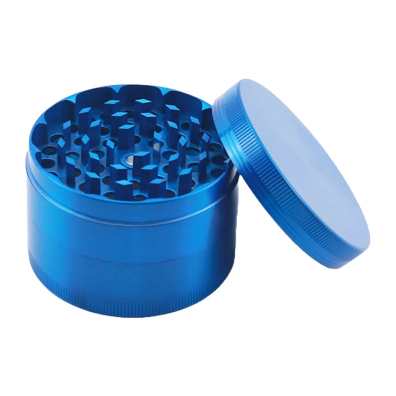CaliConnected Large 4-Piece Grinder - Color:Blue