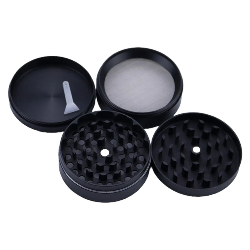 CaliConnected Large 4-Piece Grinder - Color:Black