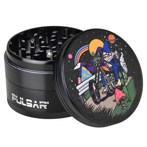 Pulsar 2.5” Metal 4-Piece Grinder - Multiple Designs! - Design:Trippy Trip