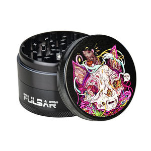 Pulsar 2.5” Metal 4-Piece Grinder - Multiple Designs! - Design:Mrow