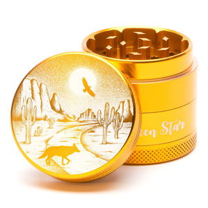 Green Star Scenic Medium 4-Piece Grinder - Style:Desert Night - Color:Gold