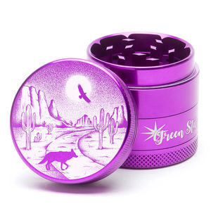 Green Star Scenic Medium 4-Piece Grinder - Style:Desert Night - Color:Purple