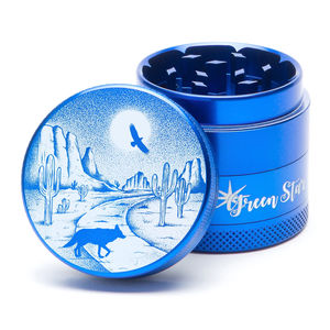 Green Star Scenic Medium 4-Piece Grinder - Style:Desert Night - Color:Blue