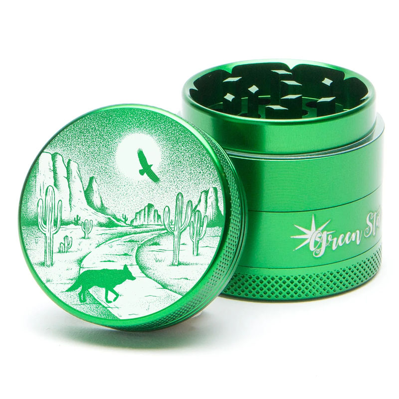 Green Star Scenic Medium 4-Piece Grinder - Style:Desert Night - Color:Green