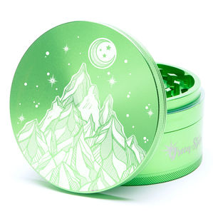 Green Star Scenic Large 4-Piece Grinder - Style:Starry Night - Color:Green