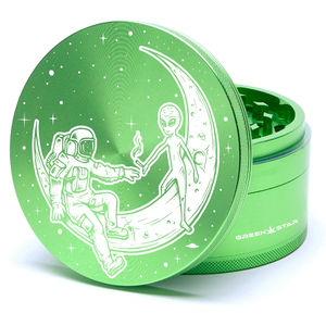 Green Star Scenic Large 4-Piece Grinder - Style:Best Buds Universe - Color:Green