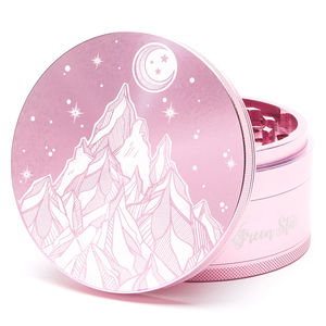 Green Star Scenic Large 4-Piece Grinder - Style:Starry Night - Color:Pink