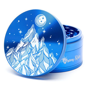 Green Star Scenic Large 4-Piece Grinder - Style:Starry Night - Color:Blue