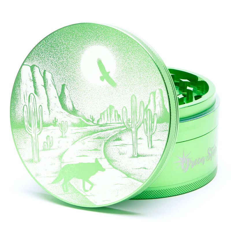 Green Star Scenic Large 4-Piece Grinder - Style:Desert Night - Color:Green