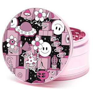 Green Star Scenic Large 4-Piece Grinder - Style:Block Trip - Color:Pink