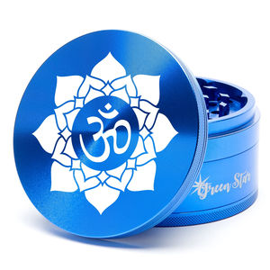 Green Star Novelty Large 4-Piece Grinder - Style:OM - Color:Blue