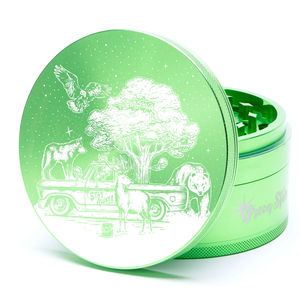 Green Star Novelty Large 4-Piece Grinder - Style:Truck - Color:Green