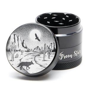 Green Star Scenic Small 4-Piece Grinder - Style:Desert Night - Color:Black