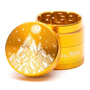 Green Star Scenic Small 4-Piece Grinder - Style:Starry Night - Color:Gold