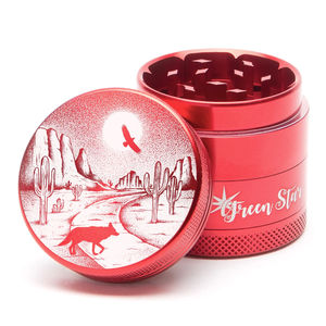 Green Star Scenic Small 4-Piece Grinder - Style:Desert Night - Color:Red