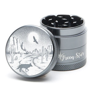 Green Star Scenic Small 4-Piece Grinder - Style:Desert Night - Color:Grey