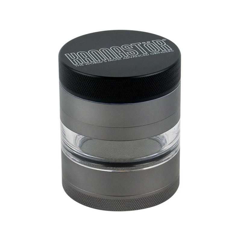 Kannastor 2.2” Jar Body 4-Piece Grinder - Color:Gunmetal