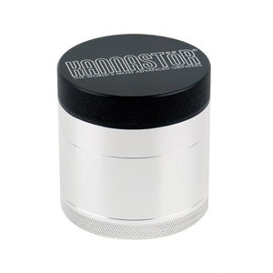 Kannastor 2.2” Solid Body 4-Piece Grinder - Color:Silver (CLEARANCE)