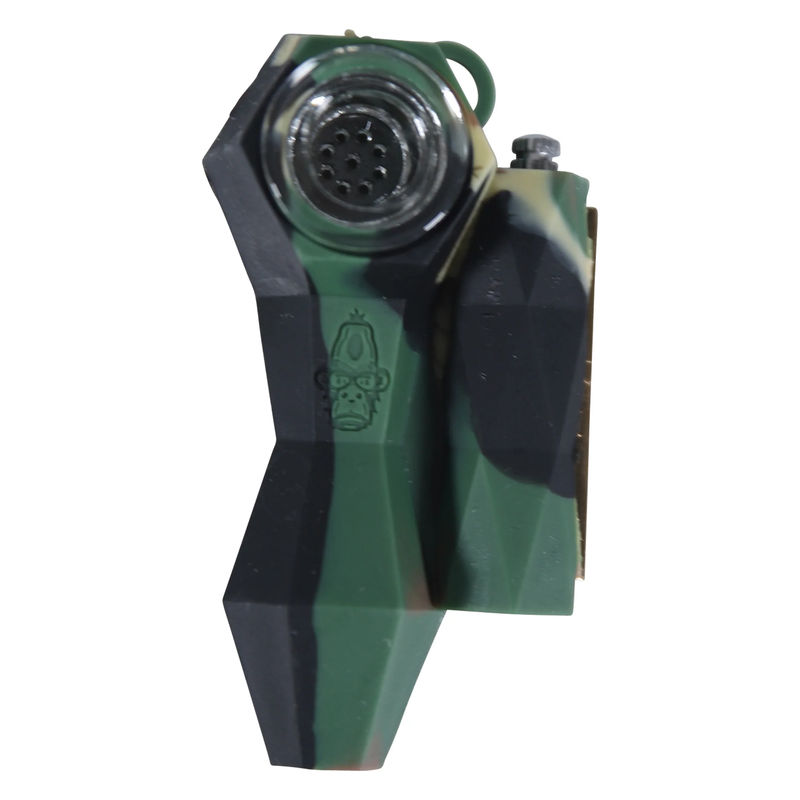Alien Ape Sparker Hand Pipe w. Permanent Match - Configuration:Green Camo