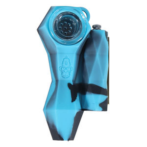 Alien Ape Sparker Hand Pipe w. Permanent Match - Configuration:Black/Blue