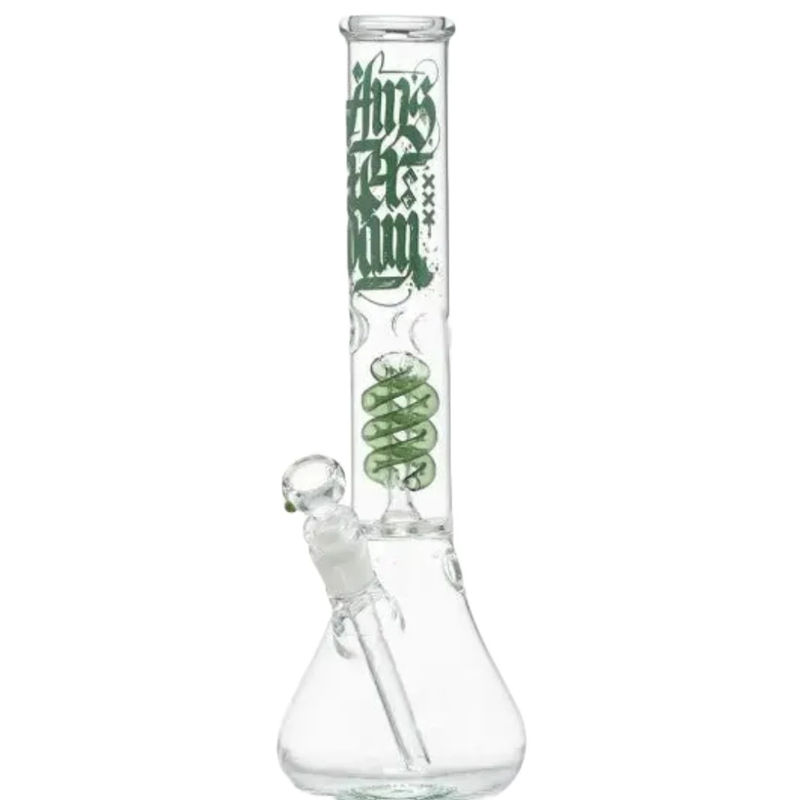 Amsterdam 15" Coil Perc Beaker Bong