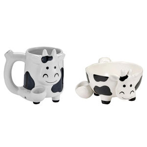 Roast & Toast Bundle - Bundle Type:Cow Mug and Bowl Bundle