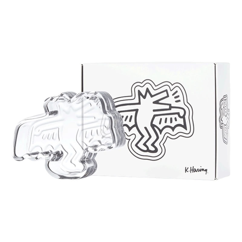K. Haring “Dog Bat” Crystal Glass Catchall