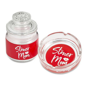 Roast & Toast Ashtray & Stash Jar Set - Design:Stoner Mom