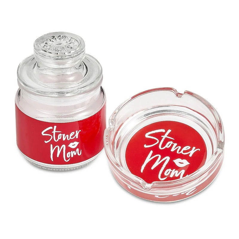 Roast & Toast Ashtray & Stash Jar Set - Design:Stoner Mom