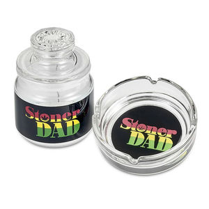 Roast & Toast Ashtray & Stash Jar Set - Design:Stoner Dad