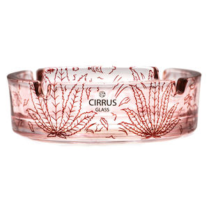 Cirrus Glass Ashtray - Style:Red Sativa