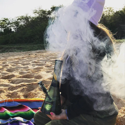 Marley Natural Smoked Glass Beaker Bong