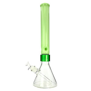 Prism Pipes 18” Tall Colored Beaker Bong - Color:Key Lime & Green